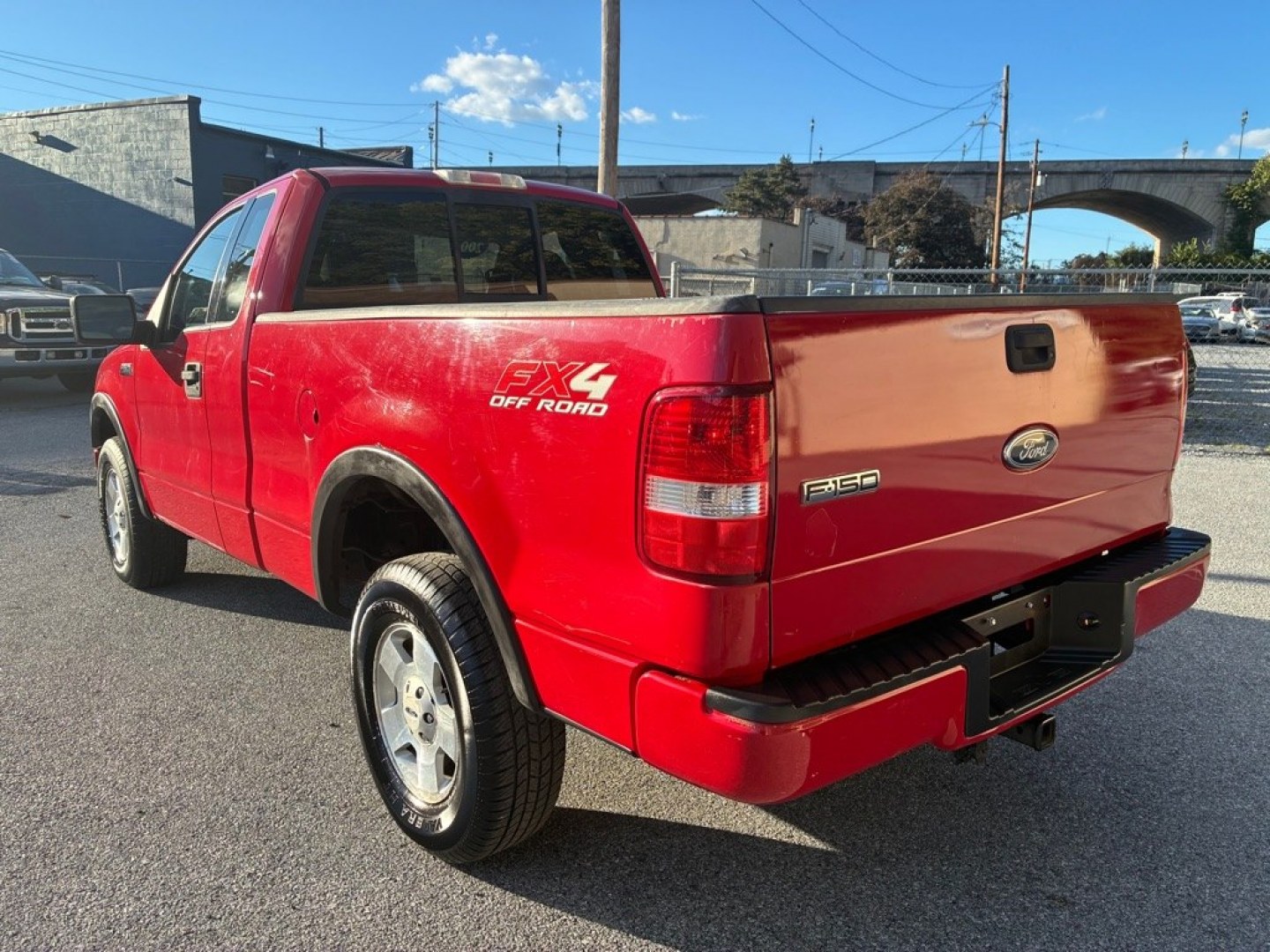 2004 RED FORD F150 Trim Package:FX4 (1FTRF14564N) with an 5.4L engine, Automatic transmission, located at 117 North Cameron Street, Harrisburg, PA, 17101, (717) 963-8962, 40.266762, -76.875259 - 4 Wheel Drive Air Conditioning Anti-Lock Brakes Auxiliary Pwr Outlet Cylinders (8) Driver Air Bag Engine Immobilizer Intermittent Wipers Motor Fuel Type Gas Pass. Air Bag Power Brakes Power Steering Seat Trim Cloth Stereo (AM/FM Radio) Tilt Steering Wheel Transmission (Auto- Photo#2