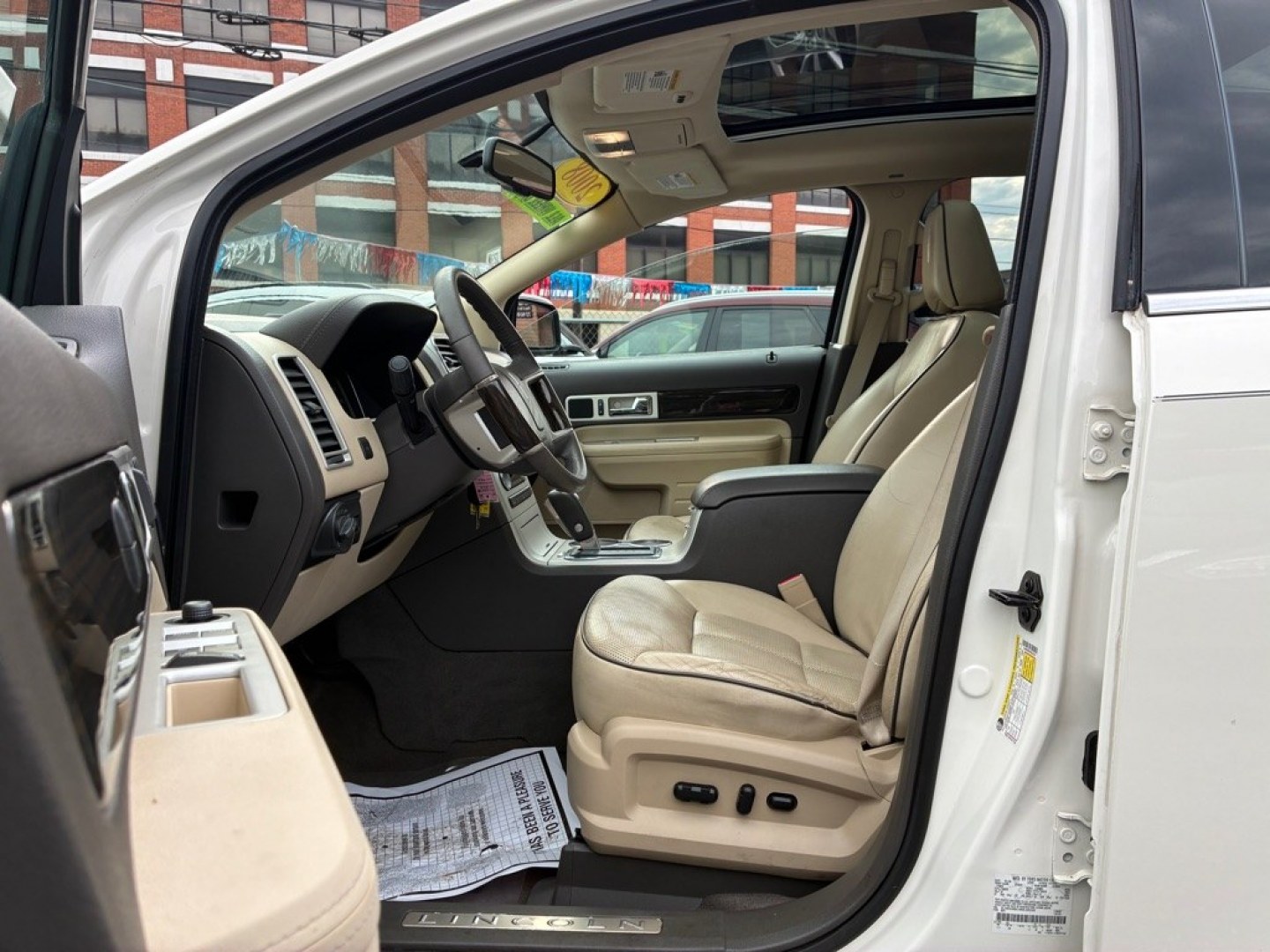 2008 WHITE LINCOLN MKX (2LMDU88C48B) with an 3.5L engine, Automatic transmission, located at 117 North Cameron Street, Harrisburg, PA, 17101, (717) 963-8962, 40.266762, -76.875259 - Air Conditioning Alarm All Wheel Drive Anti-Lock Brakes Automatic Headlights Auxiliary Pwr Outlet Bluetooth Connection CD Changer Child Safety Locks Climate Control (independent) Cooled Front Seats Cruise Control Cylinders (6) Driver Air Bag Electrochromic Rearview Mirror Engine Immob- Photo#13