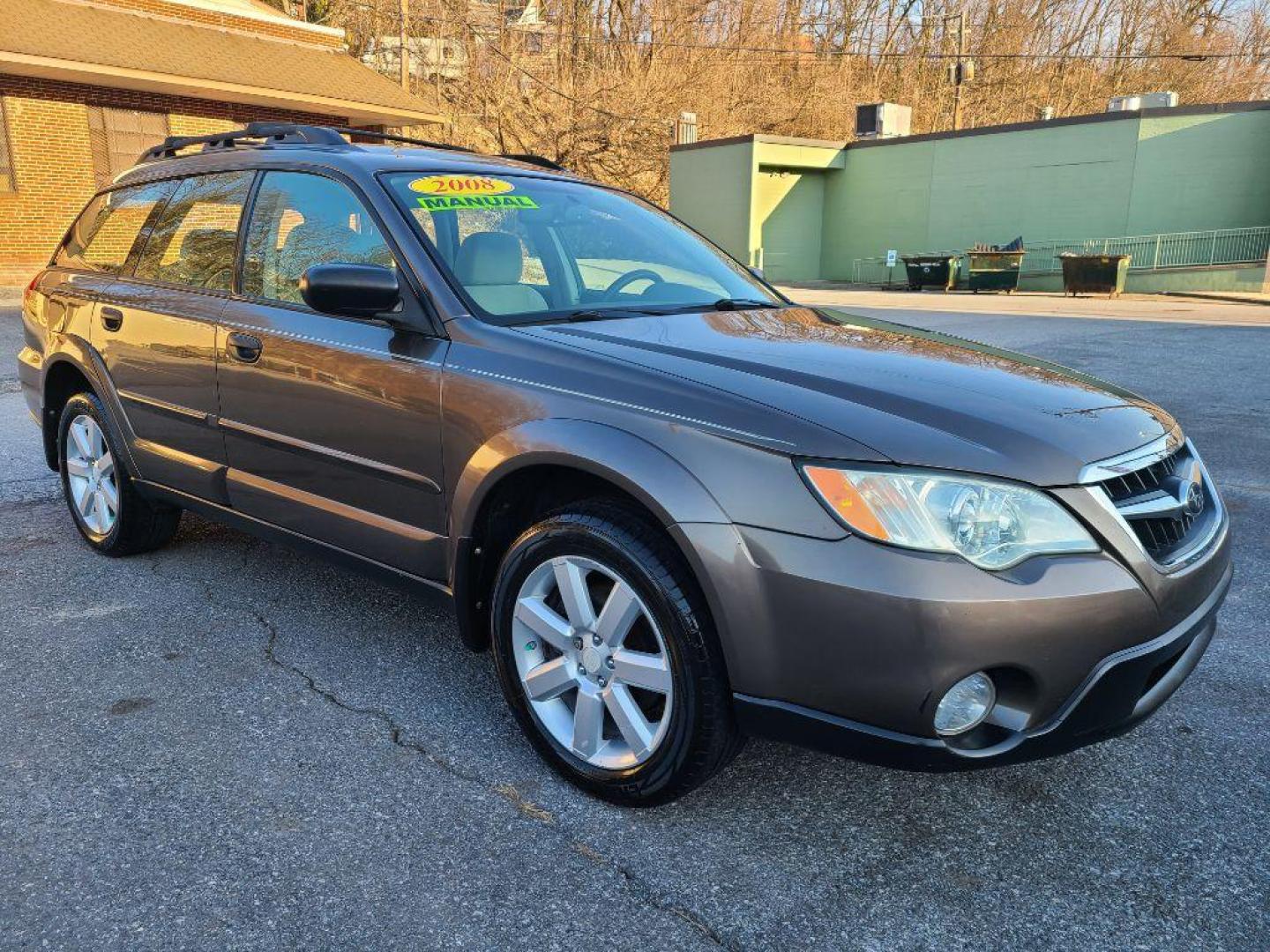 2008 BROWN SUBARU OUTBACK 2.5I (4S4BP61C486) with an 2.5L engine, 5-Speed Manual transmission, located at 117 North Cameron Street, Harrisburg, PA, 17101, (717) 963-8962, 40.266762, -76.875259 - WE FINANCE!!! Good Credit/ Bad Credit/ No Credit - ALL Trade-Ins Welcomed!!! ***Guaranteed Credit Approval*** APPLY ONLINE or CALL us TODAY ;) Internet Prices and Marketplace Prices are SPECIAL discounted ***CASH DEALS*** Retail Prices are higher. Please call us to discuss your cash and finan - Photo#4
