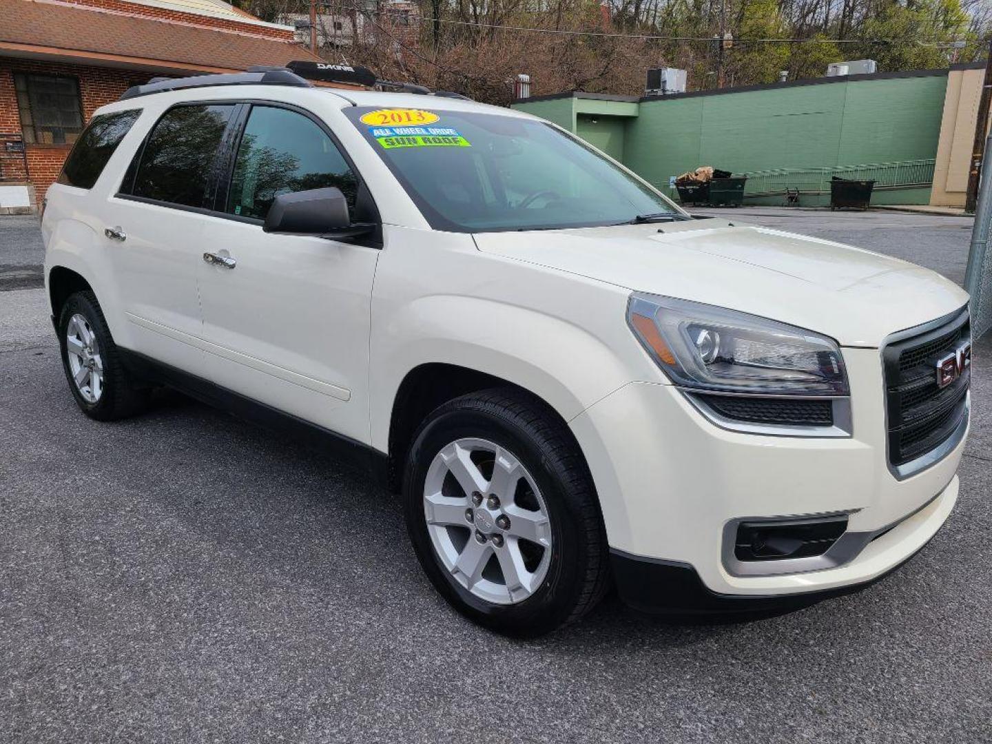2013 WHITE GMC ACADIA SLE (1GKKVPKD3DJ) with an 3.6L engine, Automatic transmission, located at 117 North Cameron Street, Harrisburg, PA, 17101, (717) 963-8962, 40.266762, -76.875259 - WE FINANCE!!! Good Credit/ Bad Credit/ No Credit - ALL Trade-Ins Welcomed!!! ***Guaranteed Credit Approval*** APPLY ONLINE or CALL us TODAY ;) Internet Prices and Marketplace Prices are SPECIAL discounted ***CASH DEALS*** Retail Prices are higher. Please call us to discuss your cash and finan - Photo#4