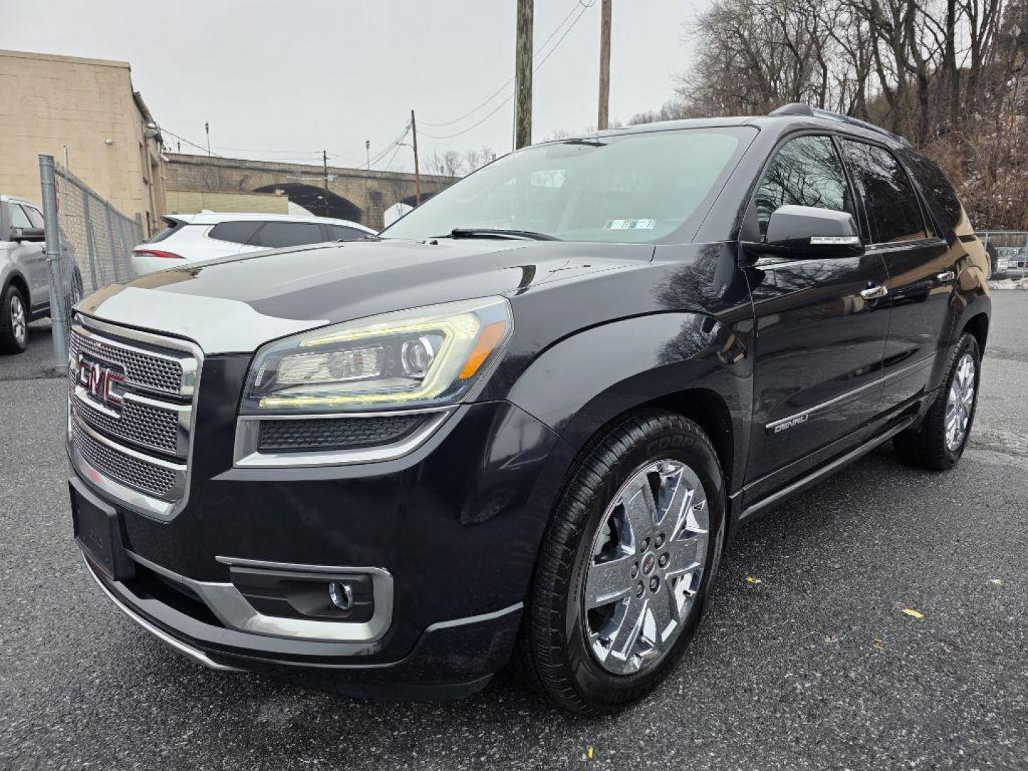 2013 BLACK GMC ACADIA DENALI (1GKKVTKD8DJ) with an 3.6L engine, Automatic transmission, located at 117 North Cameron Street, Harrisburg, PA, 17101, (717) 963-8962, 40.266762, -76.875259 - WE FINANCE!!! Good Credit/ Challenged Credit/ No Credit - ALL Trade-Ins Welcomed!!! APPLY ONLINE or CALL us TODAY ;) Please call us to discuss your cash and/or financing options. - Photo#0