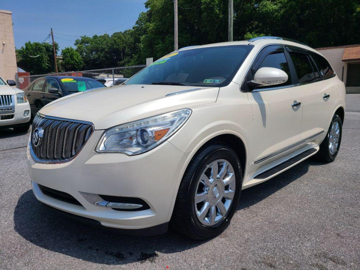 2014 WHITE BUICK ENCLAVE LEATHER (5GAKVBKD6EJ) with an 3.6L engine, Automatic transmission, located at 7981 Paxton Street, Harrisburg, PA, 17111, (717) 561-2926, 40.261490, -76.749229 - WE FINANCE!!! Good Credit/ Bad Credit/ No Credit - ALL Trade-Ins Welcomed!!! ***Guaranteed Credit Approval*** APPLY ONLINE or CALL us TODAY ;) Internet Prices and Marketplace Prices are SPECIAL discounted ***CASH DEALS*** Retail Prices are higher. Please call us to discuss your cash and finan - Photo#0