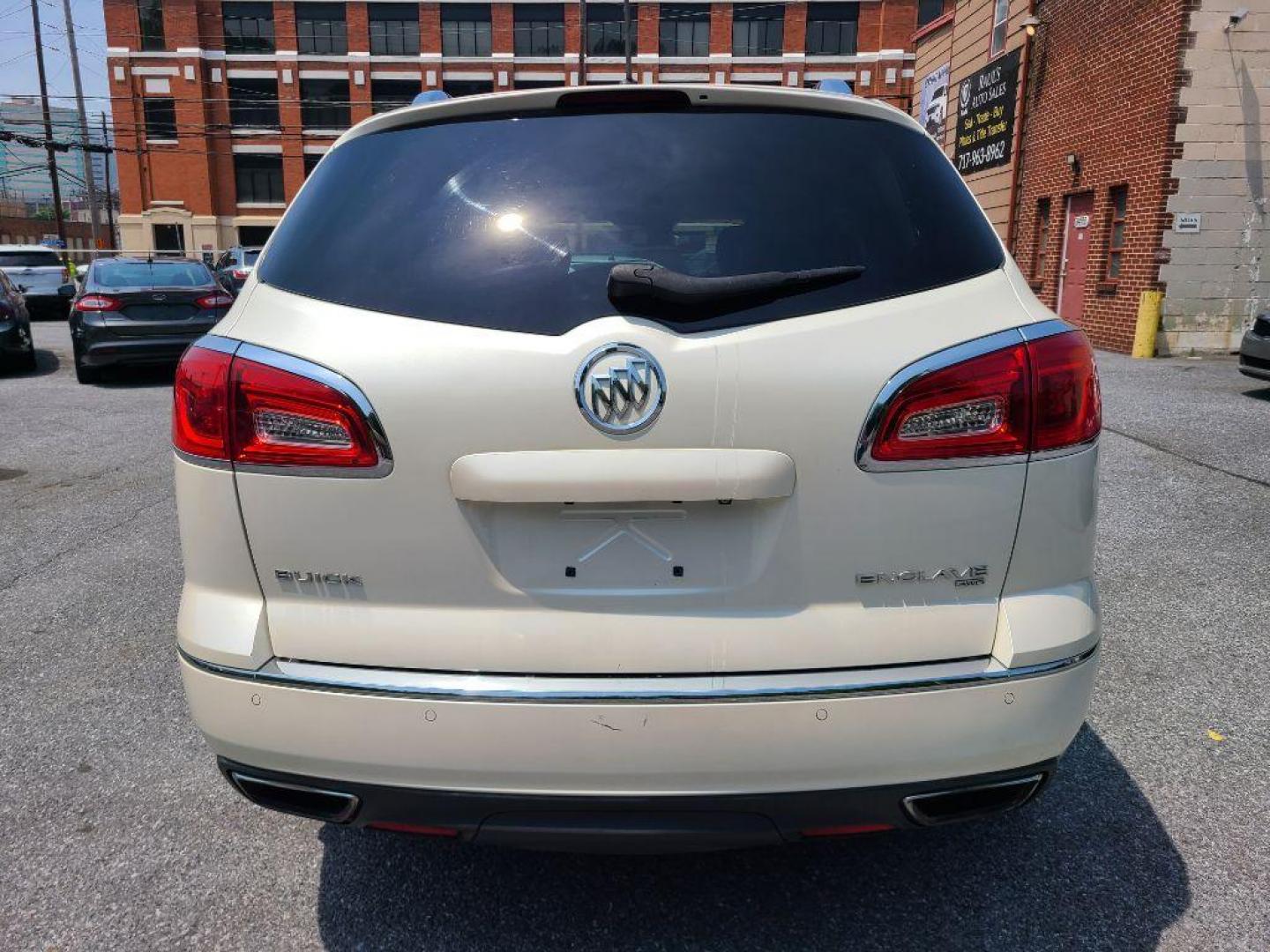2014 WHITE BUICK ENCLAVE LEATHER (5GAKVBKD6EJ) with an 3.6L engine, Automatic transmission, located at 7981 Paxton Street, Harrisburg, PA, 17111, (717) 561-2926, 40.261490, -76.749229 - WE FINANCE!!! Good Credit/ Bad Credit/ No Credit - ALL Trade-Ins Welcomed!!! ***Guaranteed Credit Approval*** APPLY ONLINE or CALL us TODAY ;) Internet Prices and Marketplace Prices are SPECIAL discounted ***CASH DEALS*** Retail Prices are higher. Please call us to discuss your cash and finan - Photo#3
