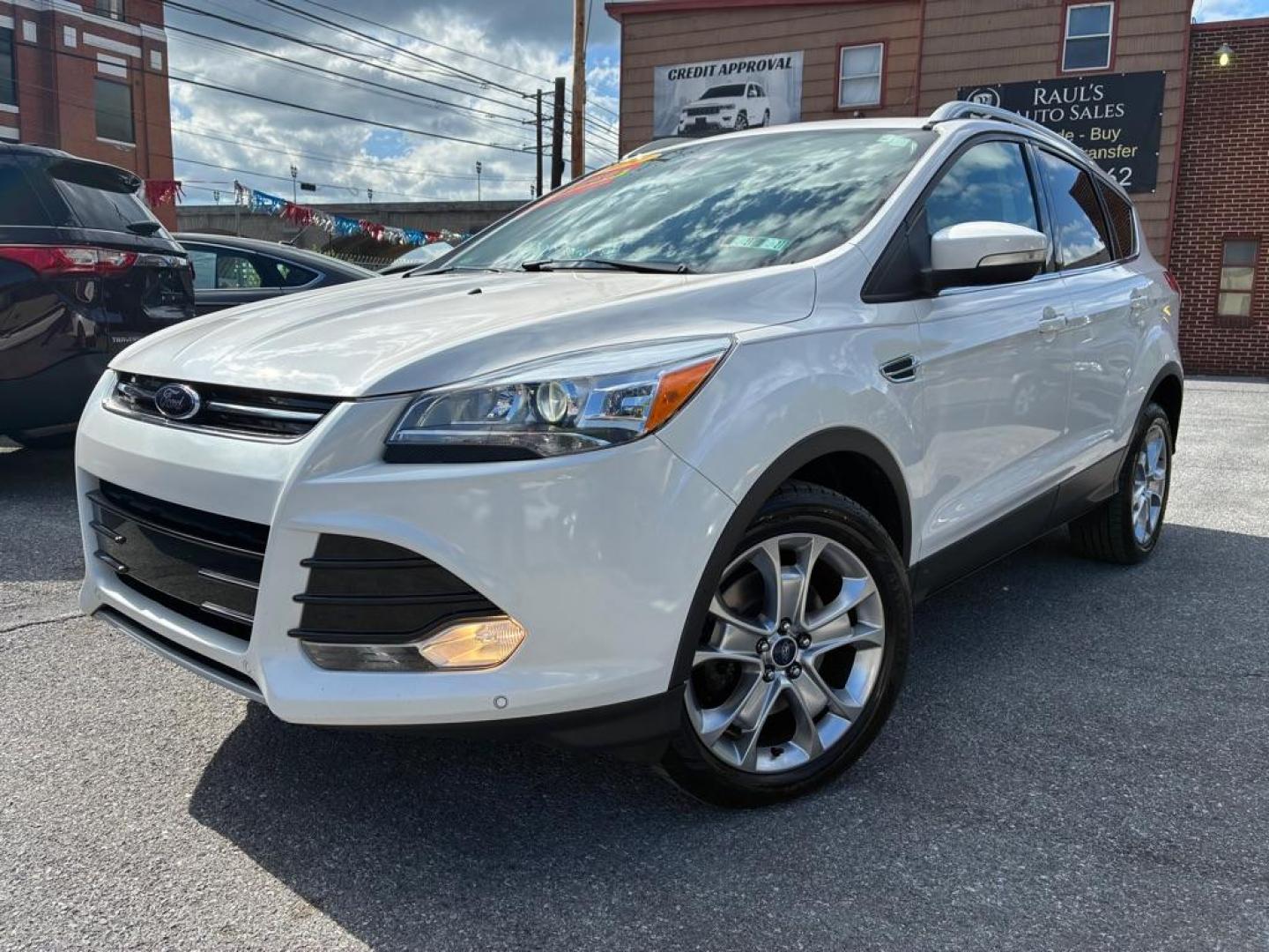 2014 WHITE FORD ESCAPE TITANIUM (1FMCU9J93EU) with an 2.0L engine, Automatic transmission, located at 117 North Cameron Street, Harrisburg, PA, 17101, (717) 963-8962, 40.266762, -76.875259 - WE FINANCE!!! MOST vehicles are available for financing. Good Credit/ Challenged Credit/ No Credit - ALL Trade-Ins Welcomed!!! APPLY ONLINE or CALL us TODAY Please call us to discuss your cash and/or financing options. Thanks for checking our inventory! We're here to help. - Photo#0