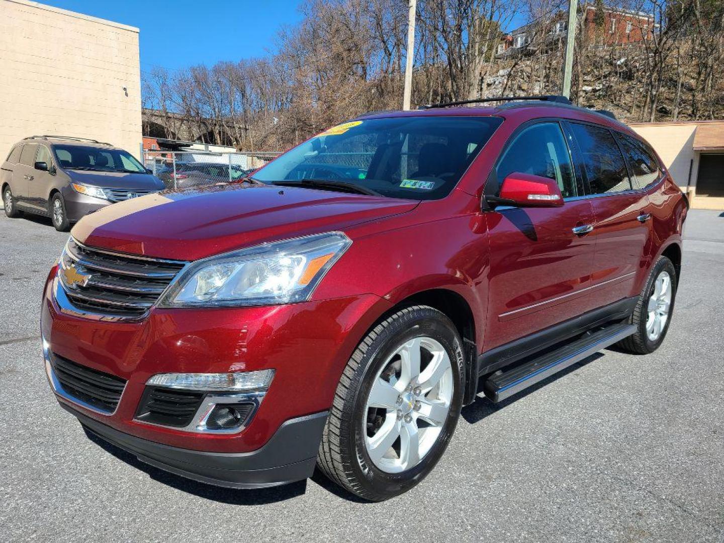 2016 RED CHEVROLET TRAVERSE LT (1GNKVGKD2GJ) with an 3.6L engine, Automatic transmission, located at 117 North Cameron Street, Harrisburg, PA, 17101, (717) 963-8962, 40.266762, -76.875259 - WE FINANCE!!! Good Credit/ Bad Credit/ No Credit - ALL Trade-Ins Welcomed!!! ***Guaranteed Credit Approval*** APPLY ONLINE or CALL us TODAY ;) Internet Prices and Marketplace Prices are SPECIAL discounted ***CASH DEALS*** Retail Prices are higher. Please call us to discuss your cash and finan - Photo#0