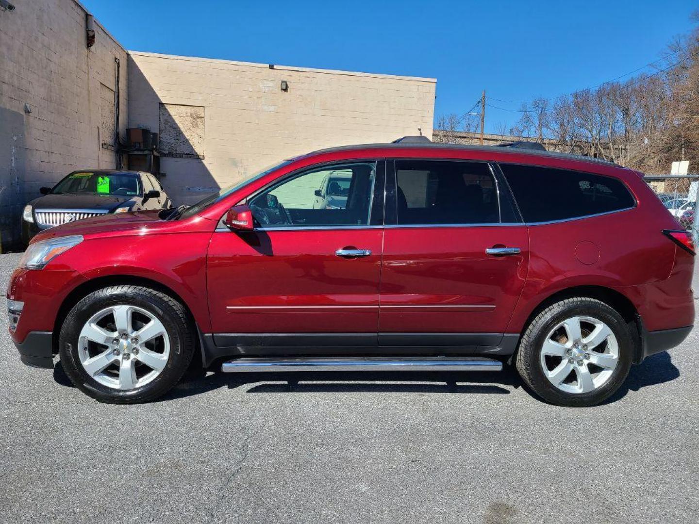 2016 RED CHEVROLET TRAVERSE LT (1GNKVGKD2GJ) with an 3.6L engine, Automatic transmission, located at 117 North Cameron Street, Harrisburg, PA, 17101, (717) 963-8962, 40.266762, -76.875259 - WE FINANCE!!! Good Credit/ Bad Credit/ No Credit - ALL Trade-Ins Welcomed!!! ***Guaranteed Credit Approval*** APPLY ONLINE or CALL us TODAY ;) Internet Prices and Marketplace Prices are SPECIAL discounted ***CASH DEALS*** Retail Prices are higher. Please call us to discuss your cash and finan - Photo#1