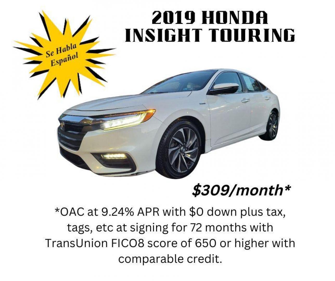 2019 WHITE HONDA INSIGHT TOURING (19XZE4F91KE) with an 1.5L engine, Automatic transmission, located at 117 North Cameron Street, Harrisburg, PA, 17101, (717) 963-8962, 40.266762, -76.875259 - WE FINANCE!!! Good Credit/ Bad Credit/ No Credit - ALL Trade-Ins Welcomed!!! ***Guaranteed Credit Approval*** APPLY ONLINE or CALL us TODAY ;) Internet Prices and Marketplace Prices are SPECIAL discounted ***CASH DEALS*** Retail Prices are higher. Please call us to discuss your cash and finan - Photo#14