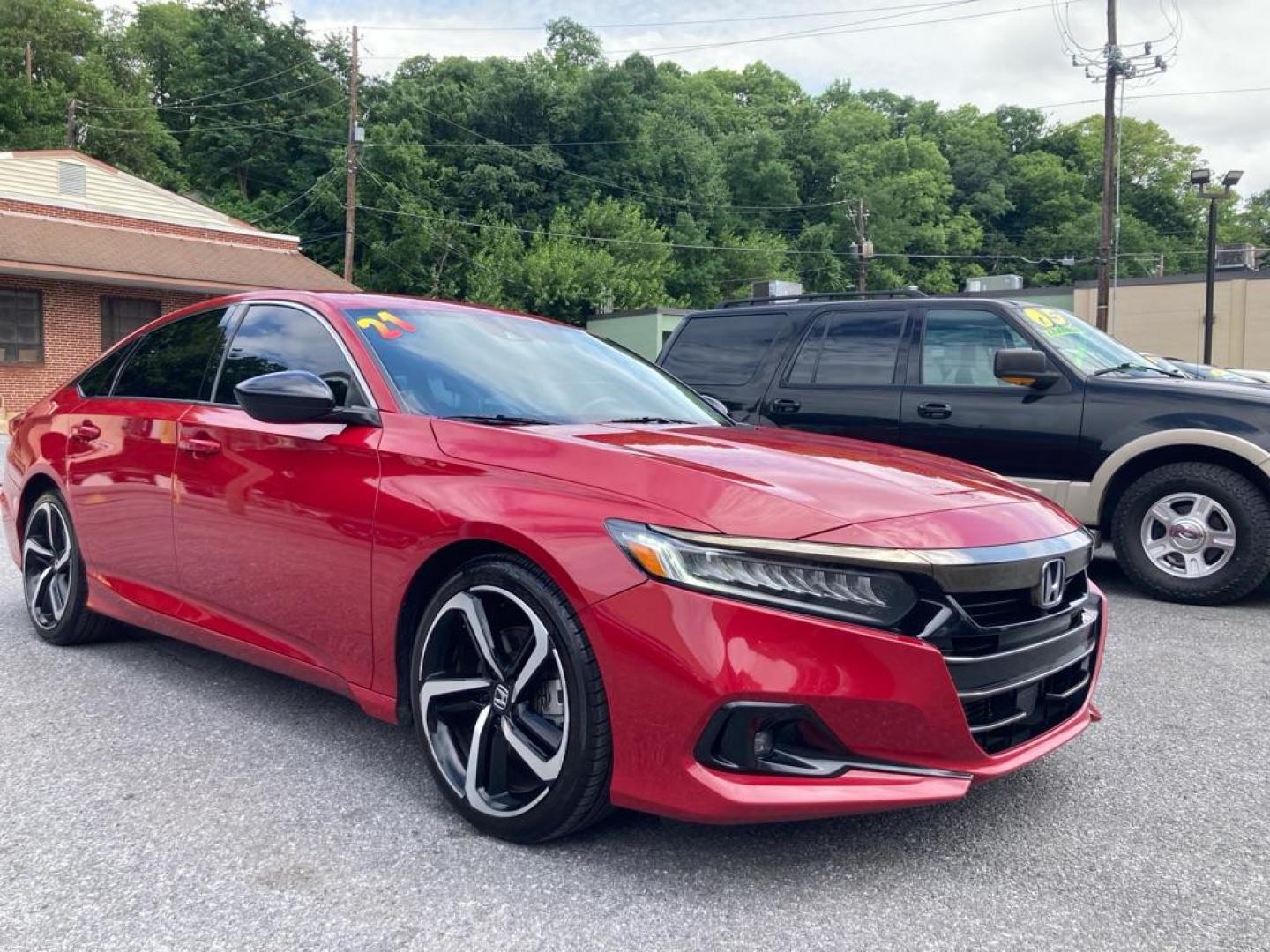 2021 RED HONDA ACCORD SPORT SE (1HGCV1F48MA) with an 1.5L engine, Automatic transmission, located at 7981 Paxton Street, Harrisburg, PA, 17111, (717) 561-2926, 40.261490, -76.749229 - WE FINANCE!!! Good Credit/ Bad Credit/ No Credit - ALL Trade-Ins Welcomed!!! ***Guaranteed Credit Approval*** APPLY ONLINE or CALL us TODAY ;) Internet Prices and Marketplace Prices are SPECIAL discounted ***CASH DEALS*** Retail Prices are higher. Please call us to discuss your cash and finan - Photo#1